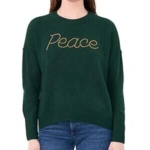 Vince Camuto Peace Soft Green Crewneck Sweater (SC1195) Women's Medium NWT
